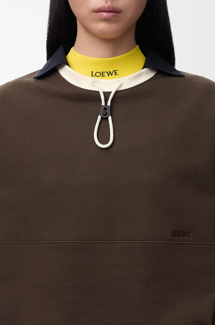 LOEWE Sweatshirt in cotton Brown