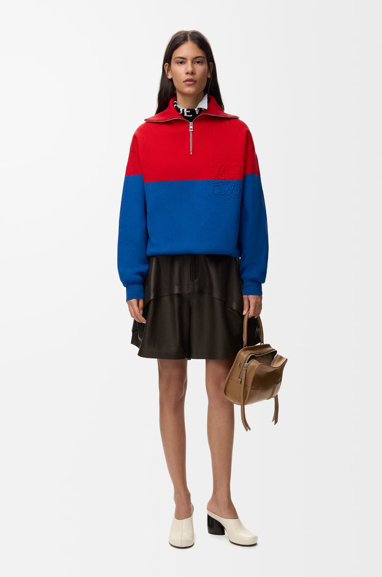 LOEWE セーター（コットン） レッド/ブルー