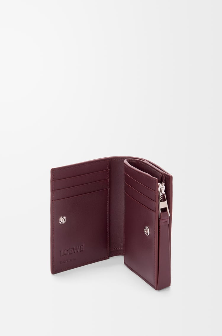LOEWE Portafoglio Puzzle compatto in pelle di vitello classica Frozen/Verde Scuro