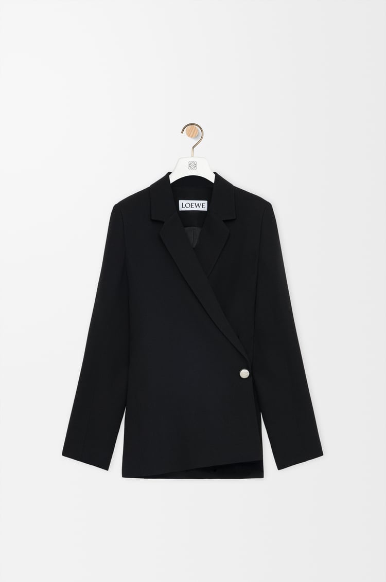 LOEWE Chaqueta en mezcla de viscosa elástica Negro