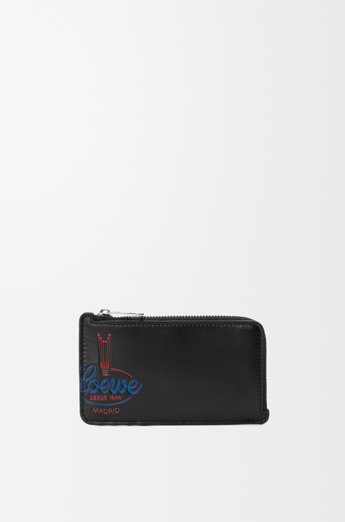 LOEWE コインカードホルダー（シャイニーカーフ） ブラック