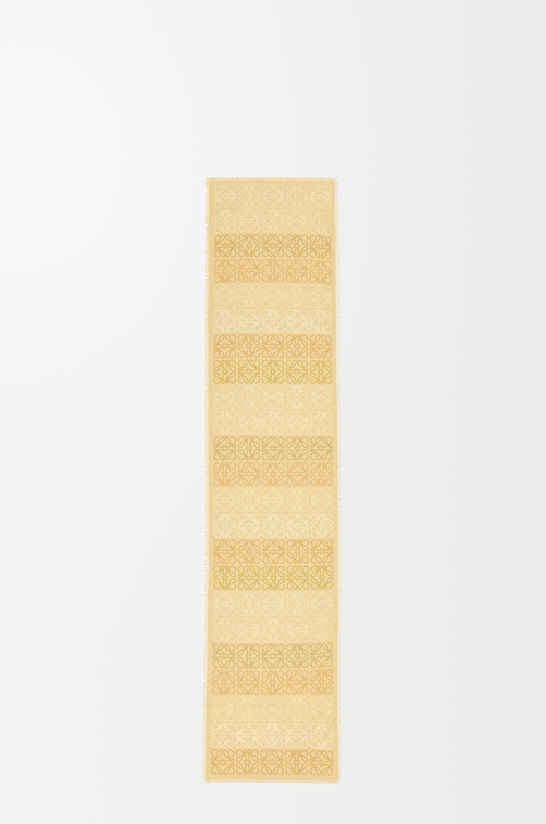 Anagram scarf in wool, silk and cashmere Beige/Sand - LOEWE 