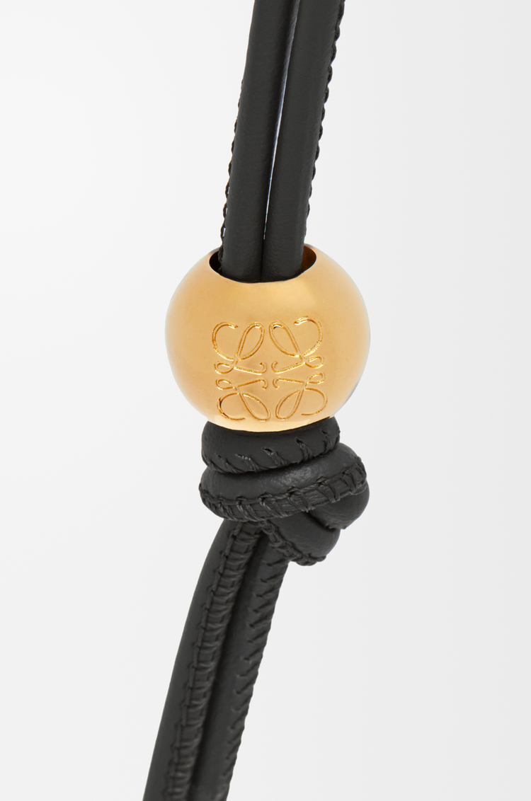 LOEWE Personalisation strap in classic calfskin Black/Gold