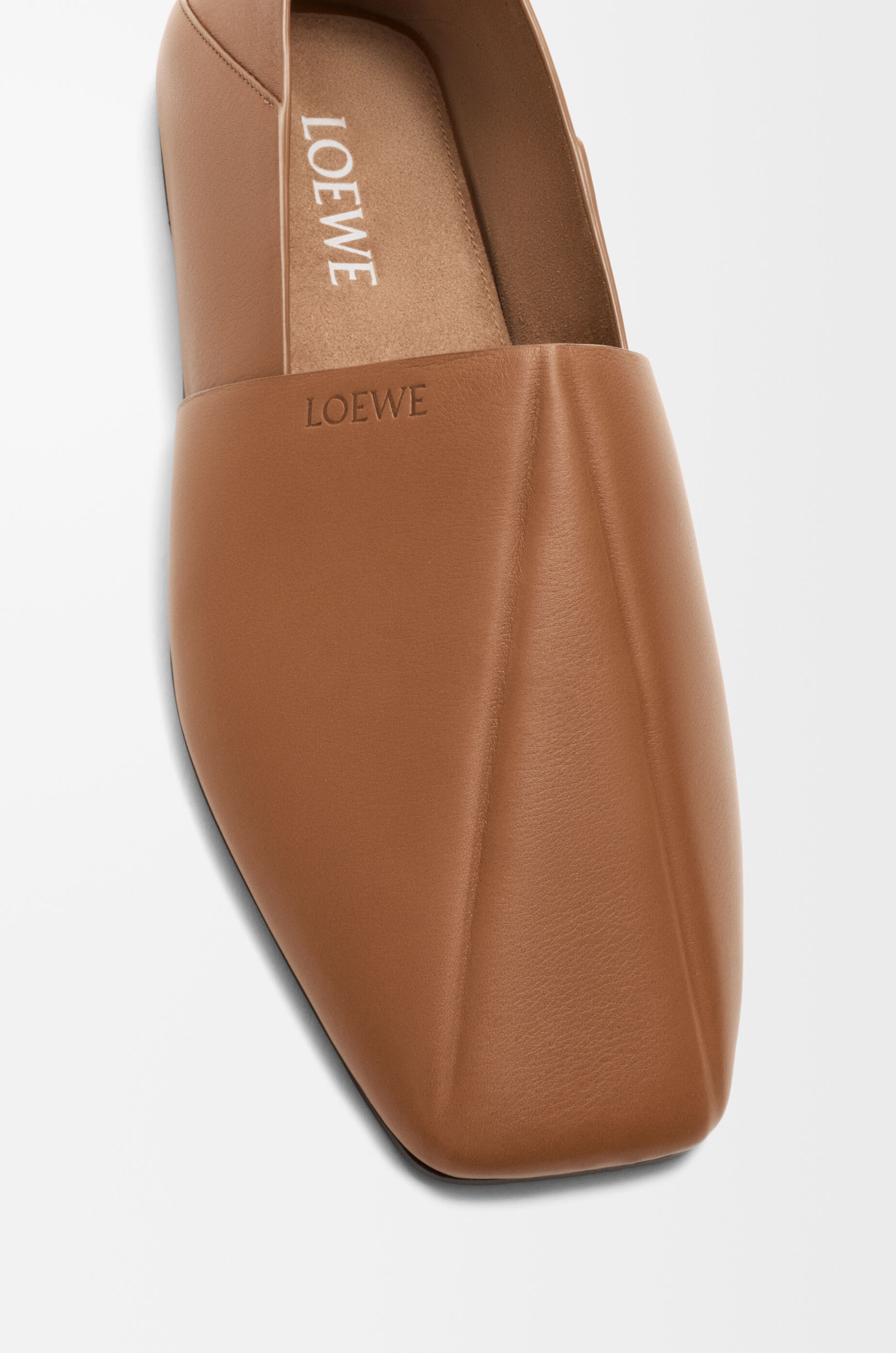 Origami slipper in soft calfskin Brown - LOEWE USA Official Website