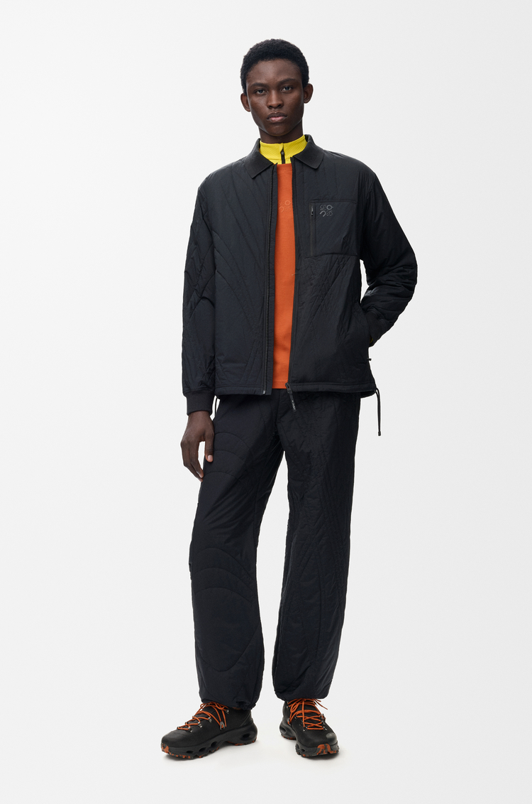 LOEWE Quilted jacket in technical shell Black