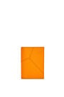 LOEWE Puzzle bifold cardholder in classic calfskin Bright Mandarin