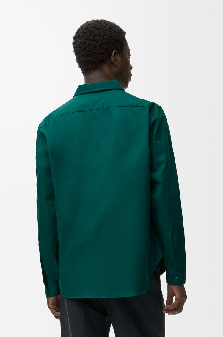 LOEWE Shirt in cotton Dark Green