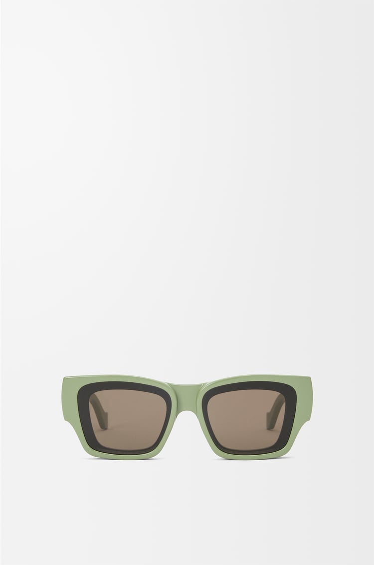 LOEWE フロントレンズ スクエア サングラス Grey Green