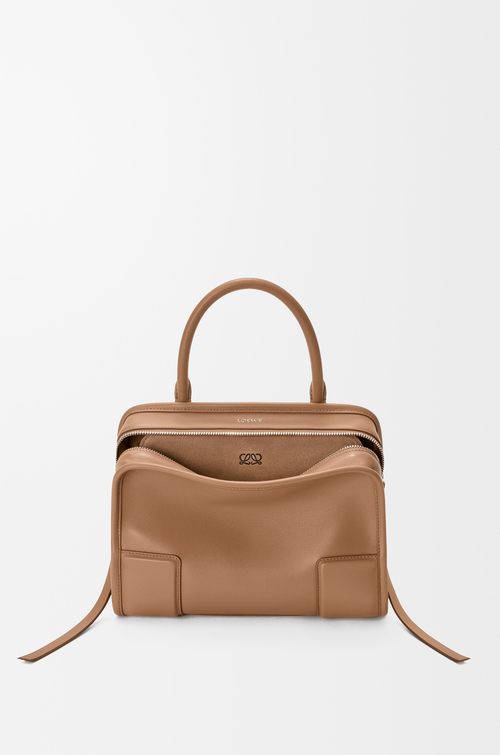LOEWE Small Amazona 180 bag in soft calfskin Mocha