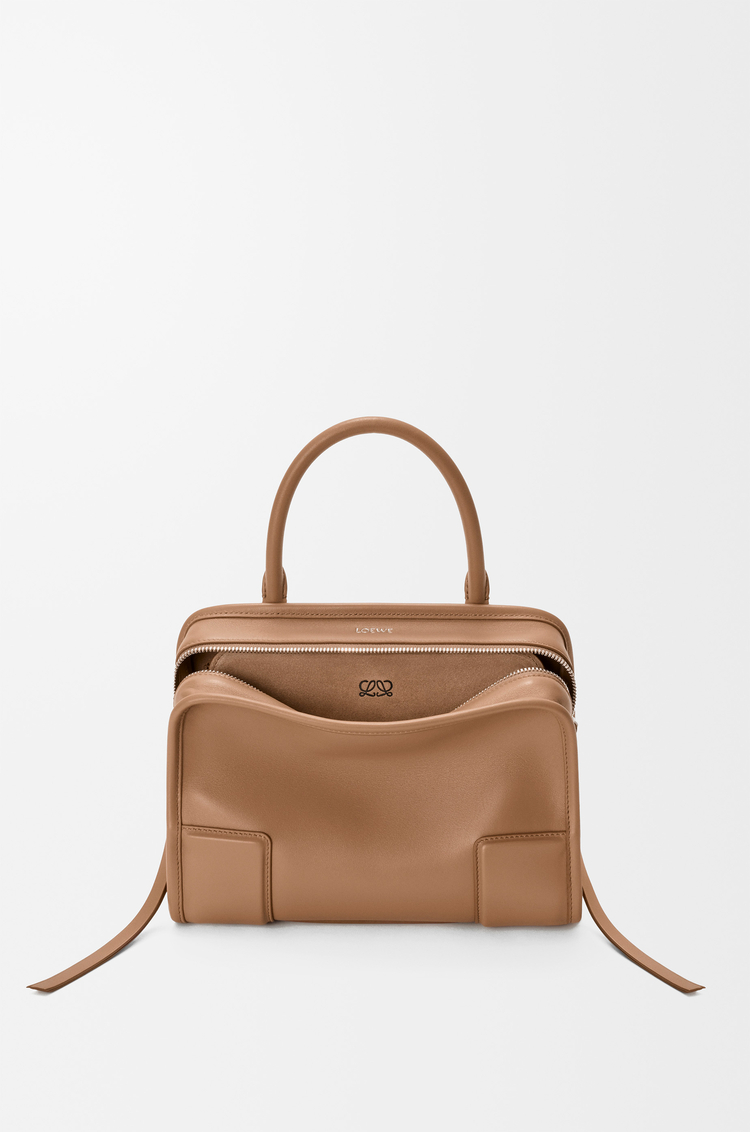 LOEWE Small Amazona 180 bag in soft calfskin Mocha