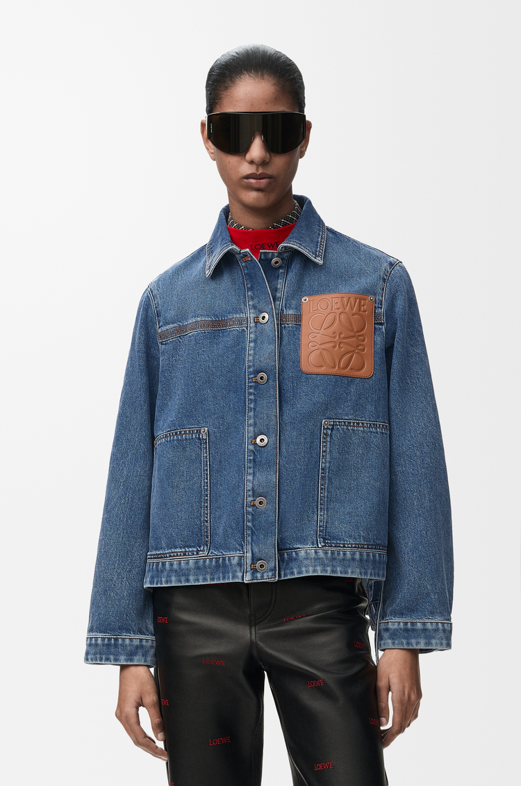 LOEWE Workwear jacket in denim Jeans Blue