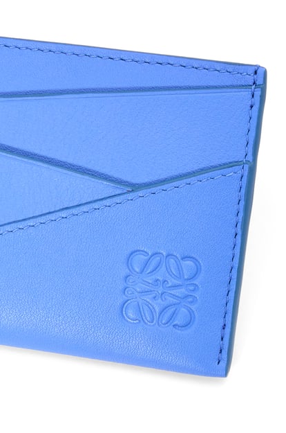 LOEWE Puzzle plain cardholder in classic calfskin Seaside Blue plp_rd
