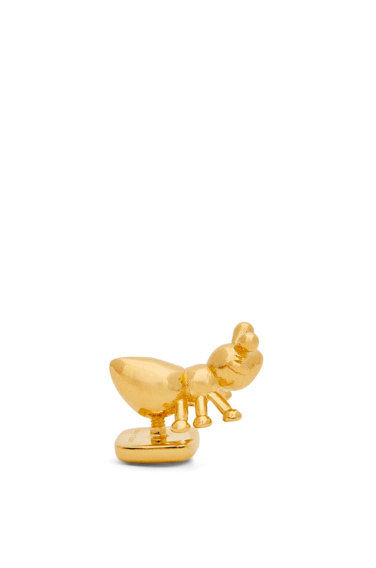 LOEWE Ant pin in brass Gold