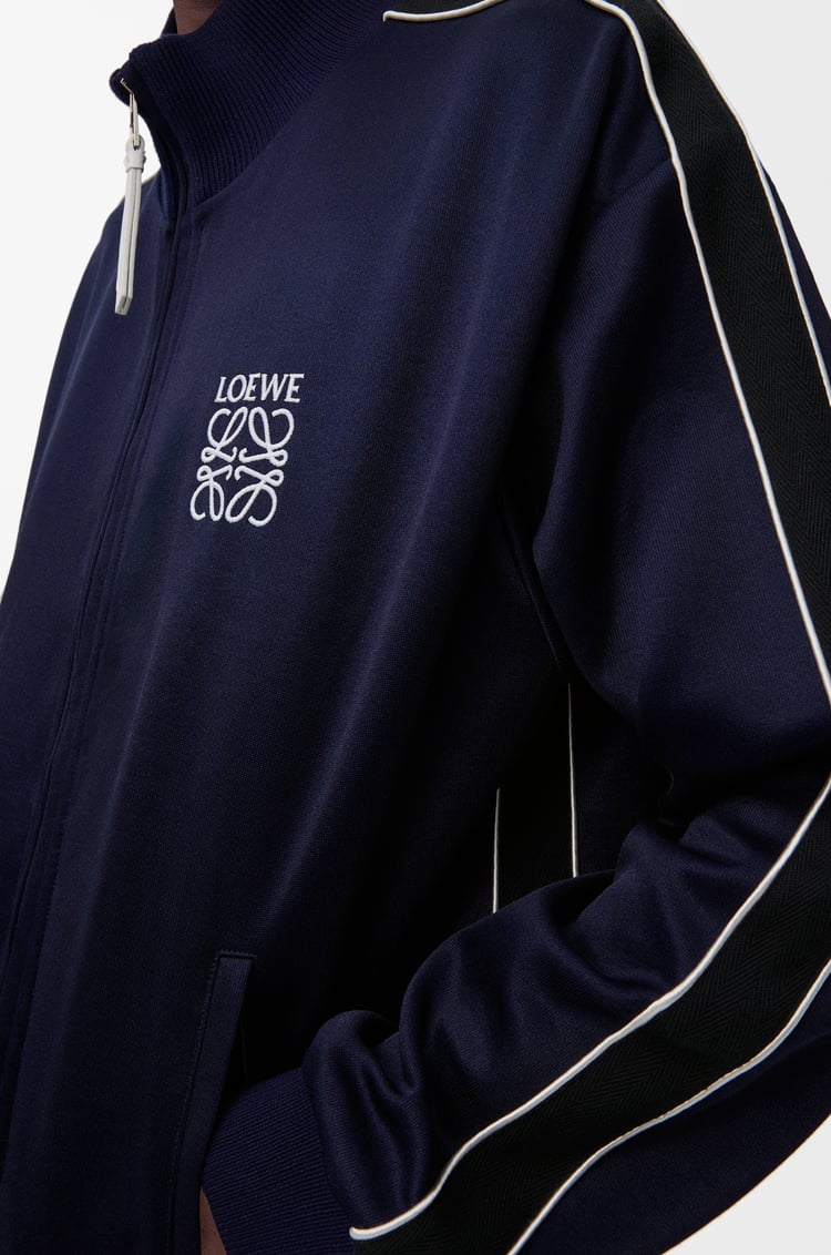 LOEWE Tracksuit jacket in technical jersey Dark Navy