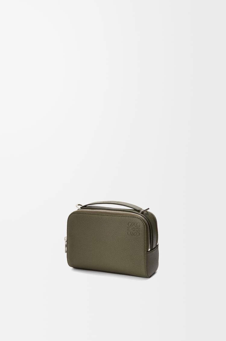 LOEWE Mini crossbody camera bag in soft grained calfskin Khaki Green