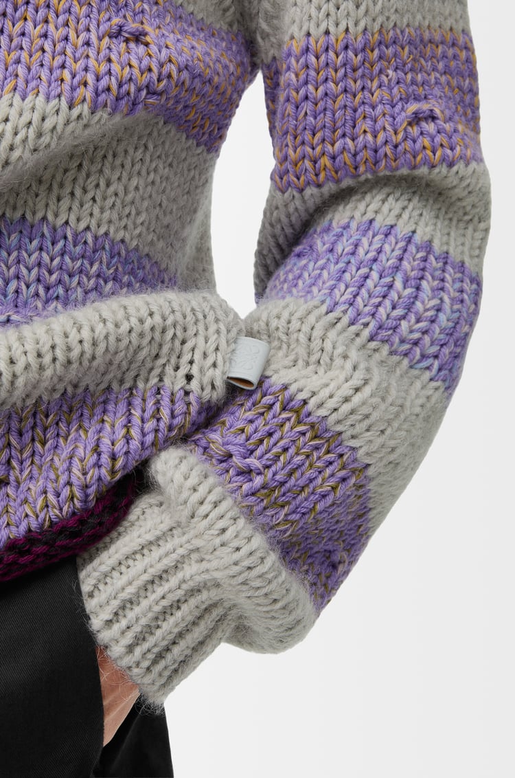 LOEWE Sweater in wool Grey/Purple