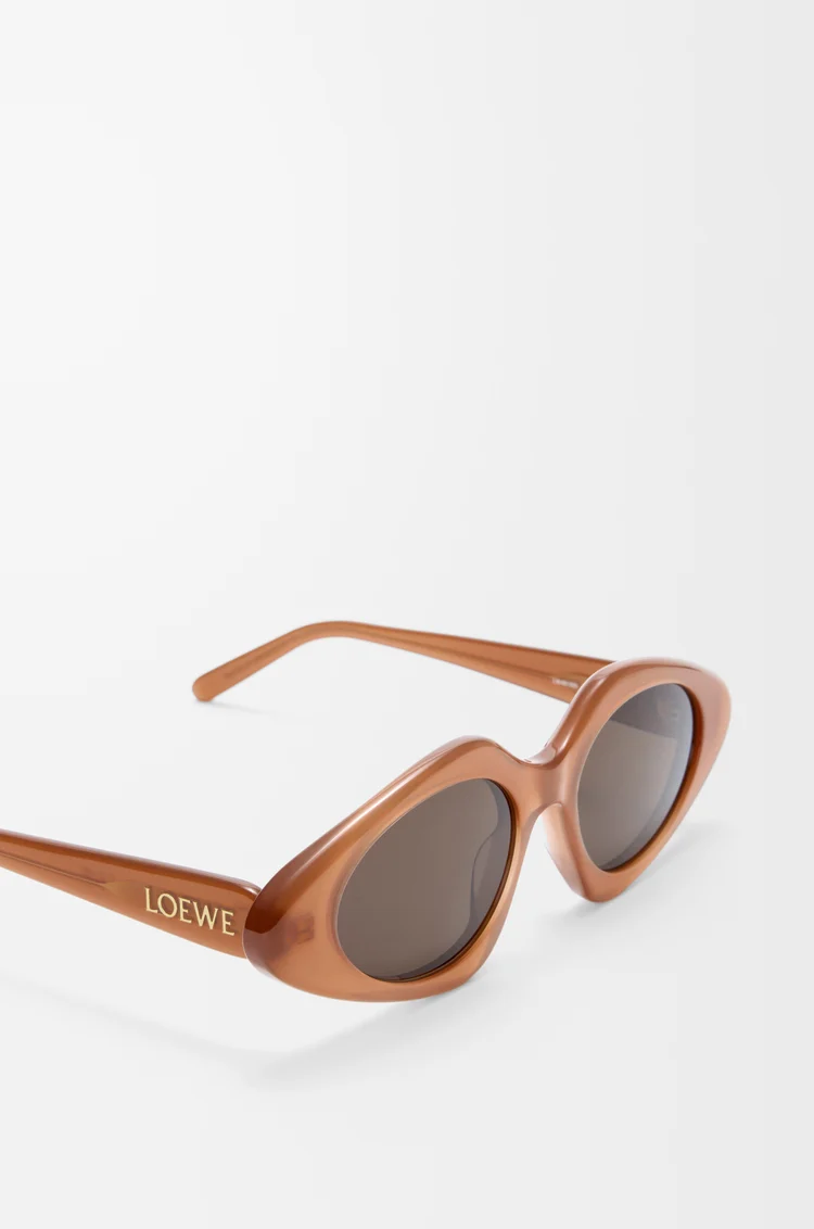 LOEWE Slim Triangle 太阳镜 牛奶焦糖色