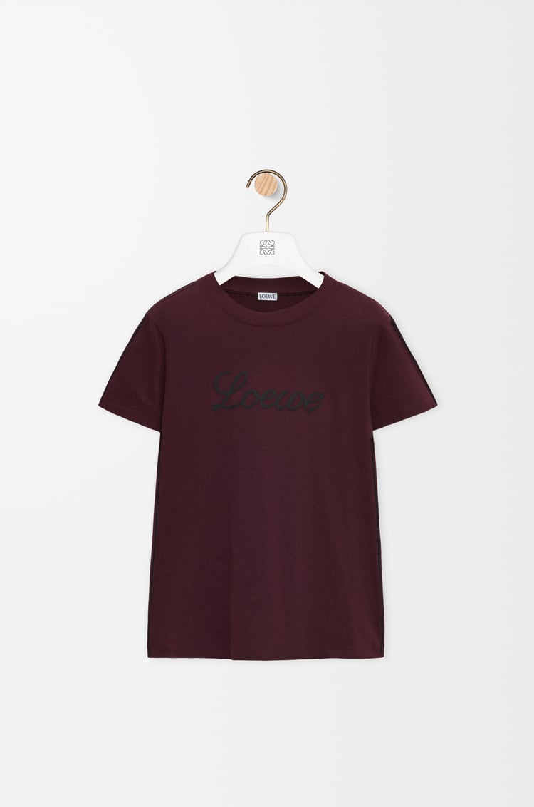 LOEWE T-shirt décontracté en coton Bordeaux