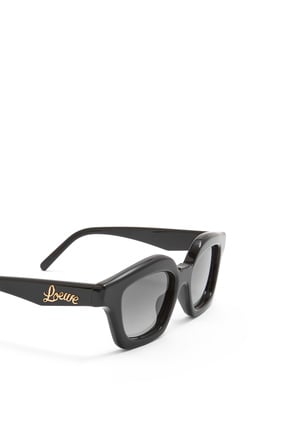 LOEWE Small browline sunglasses in acetate Shiny Black plp_rd