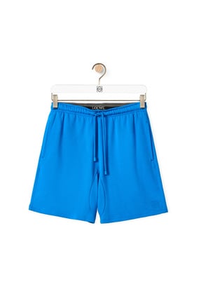 LOEWE Anagram shorts in cotton Dark Turquoise plp_rd