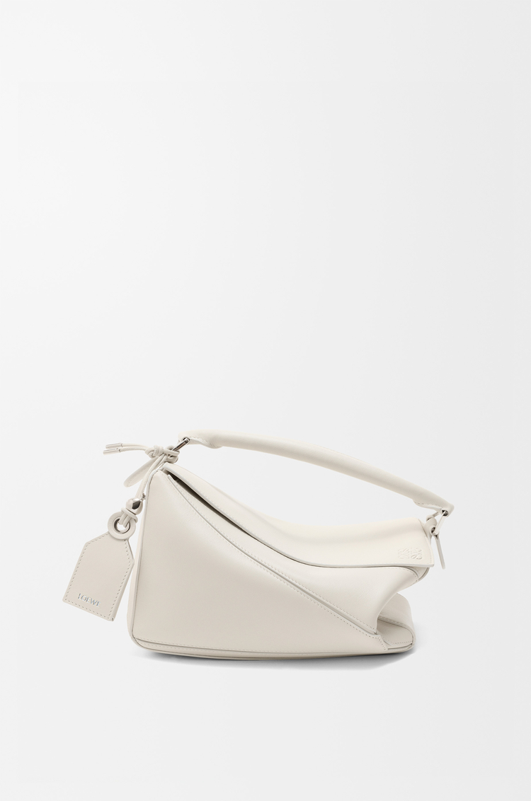LOEWE 스몰 페더라이트 퍼즐 백 - 나파 램스킨 소프트 화이트