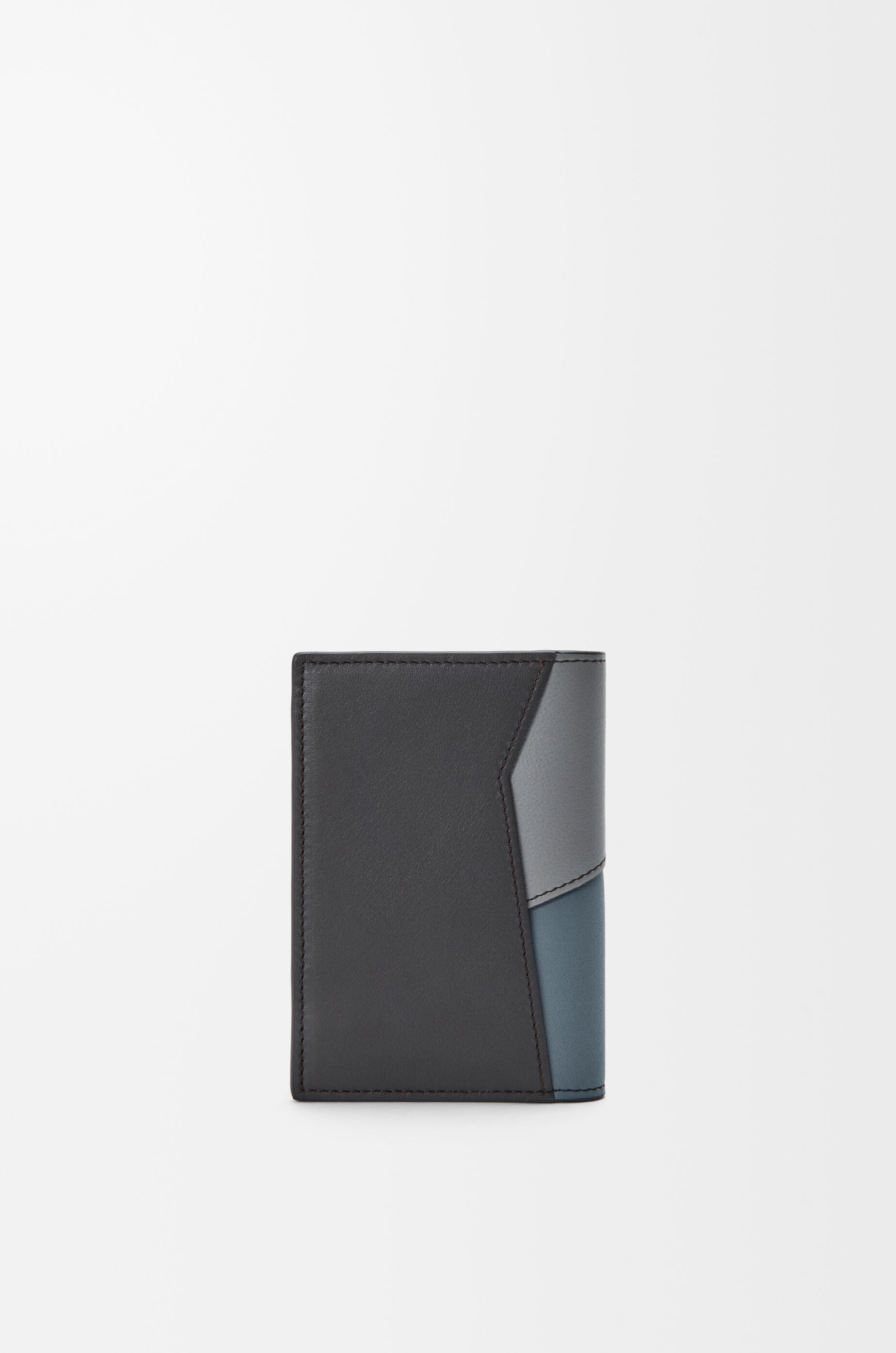 Puzzle bifold cardholder in classic calfskin Grey - LOEWE APAC