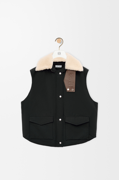 LOEWE ノースリーブ ベスト（テクニカルコットン） ブラック