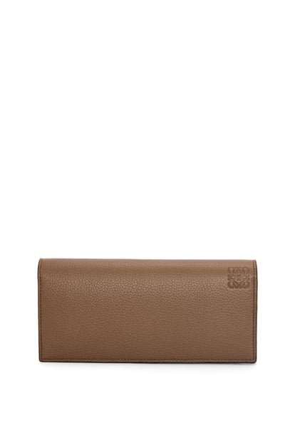 LOEWE Long horizontal wallet in soft grained calfskin 冬季棕 plp_rd