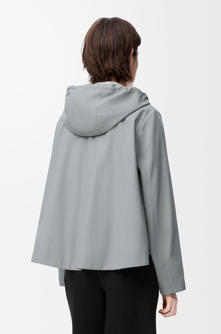 LOEWE 棉質連帽夾克 淺灰色