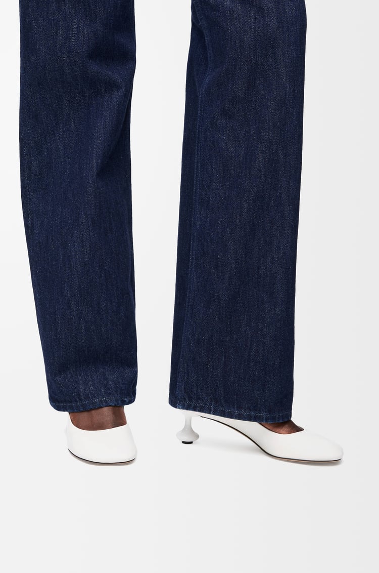 LOEWE Toy pump in goatskin White