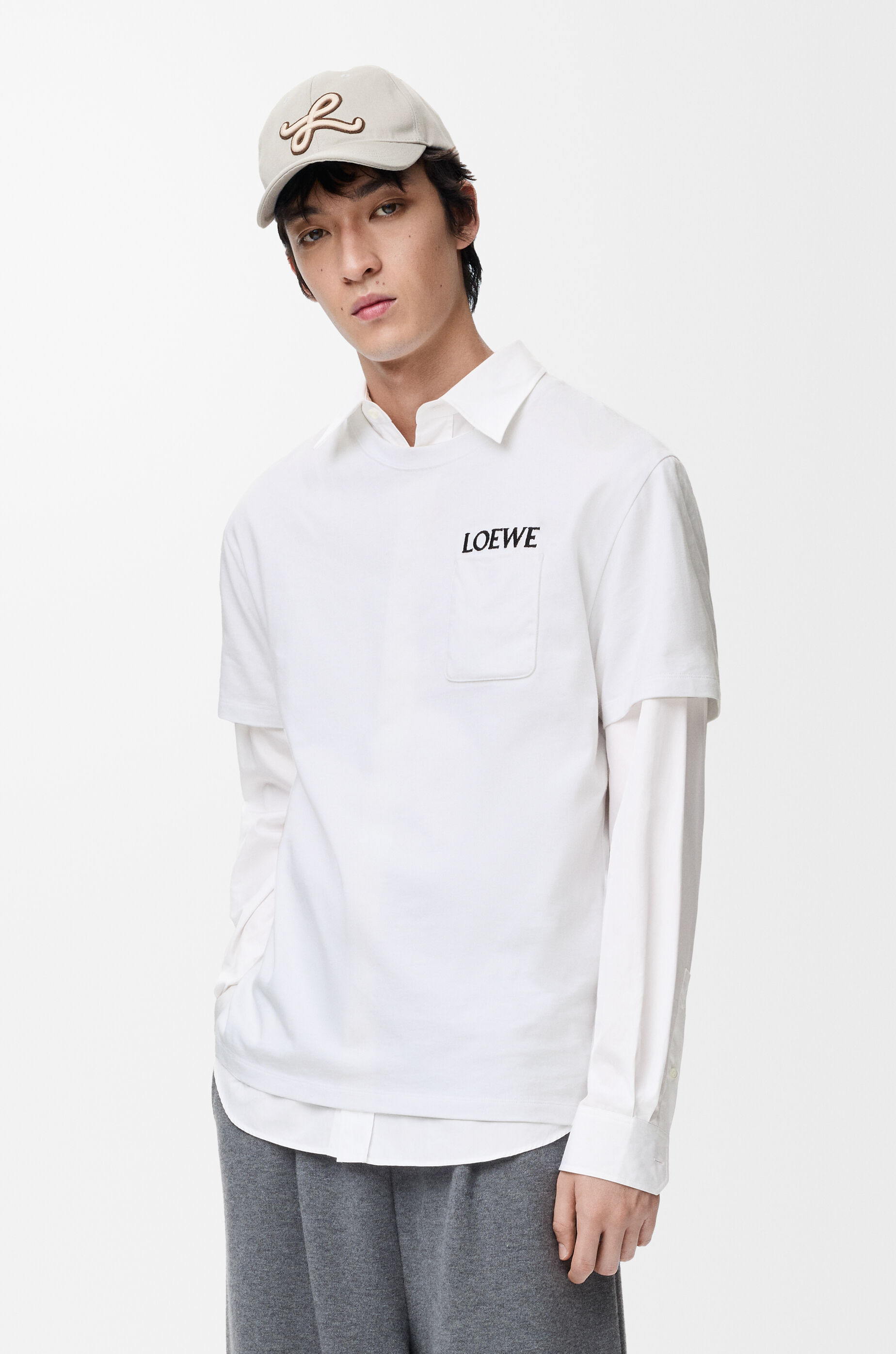 Relaxed fit T-shirt in cotton White - LOEWE