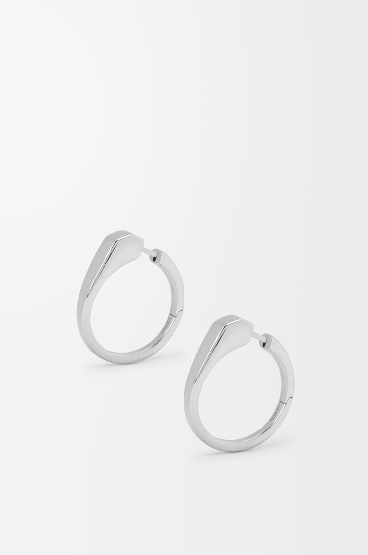 LOEWE Pendientes Stirrup en plata de ley Plata