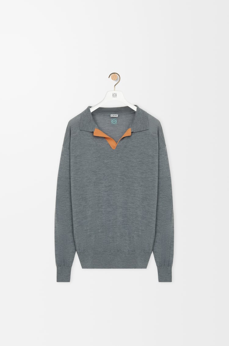 LOEWE ポロ セーター（ウール） グレー