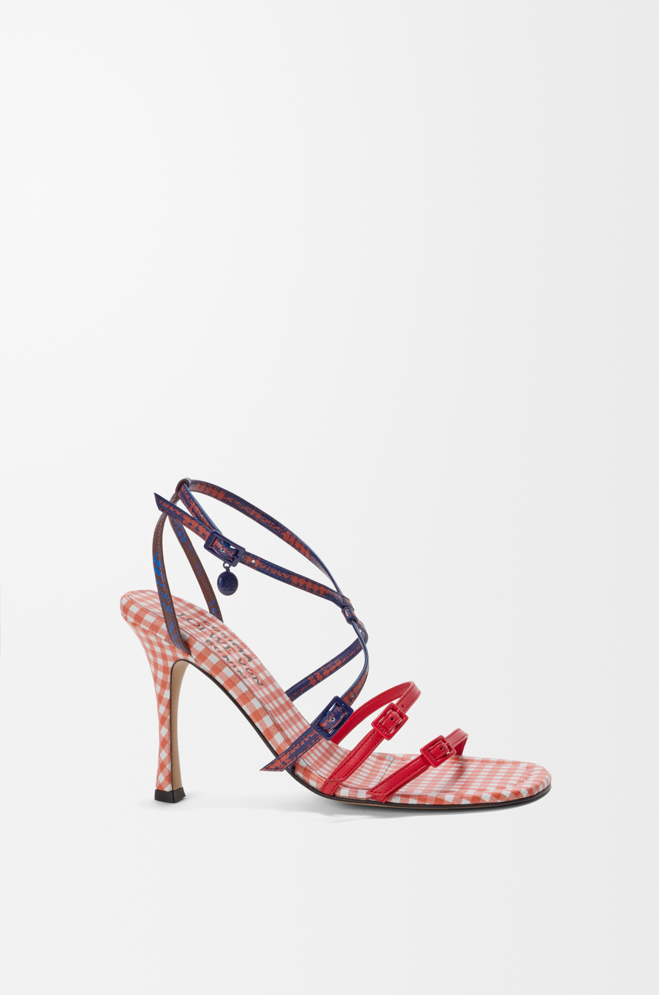 LOEWE Sandalia New Comic Cosima en piel napa de cordero estampada Multicolor