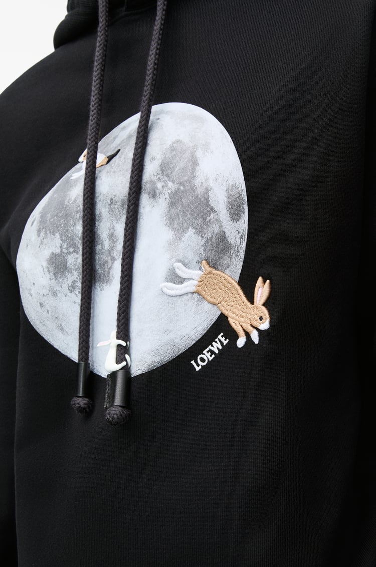 LOEWE Relaxed fit hoodie in cotton Black