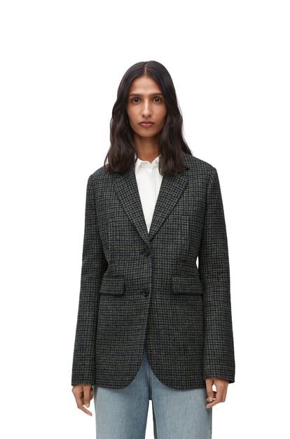 LOEWE Jacket in wool Black/Blue/Grey plp_rd