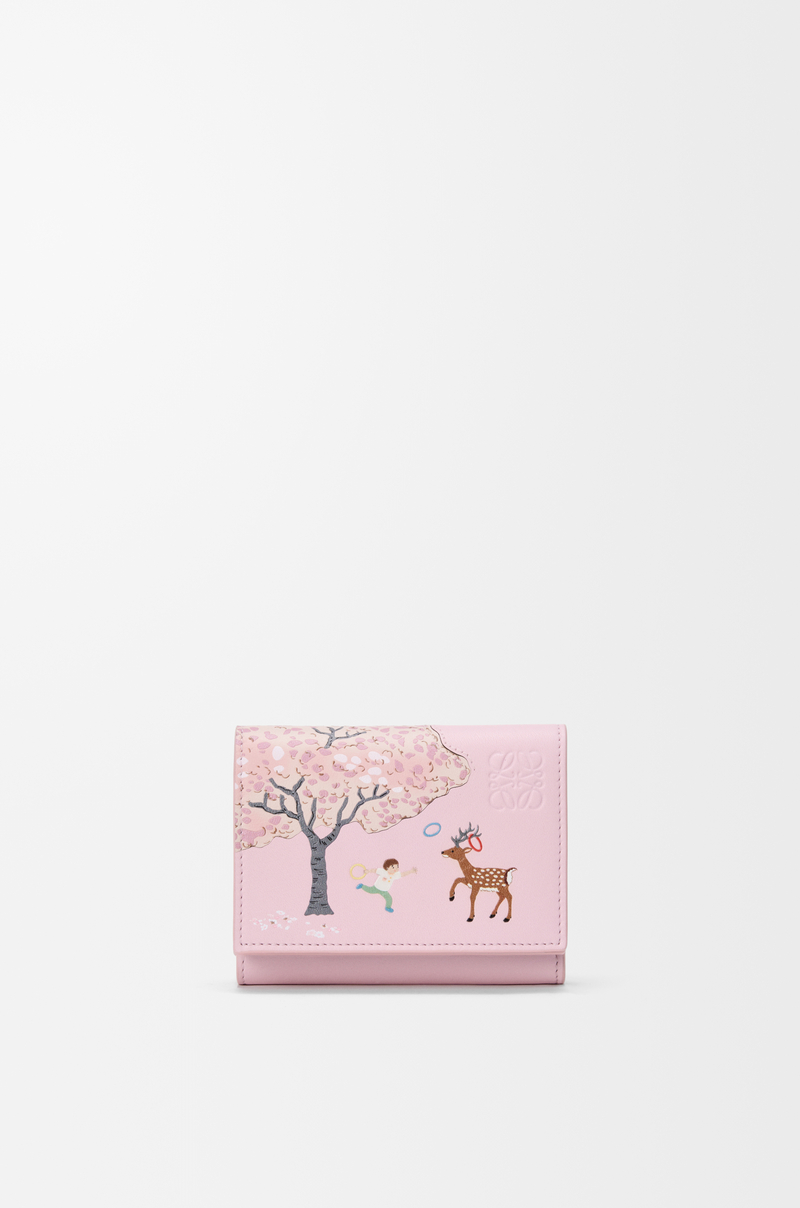 LOEWE シカ トライフォールド ウォレット（ナパカーフ） ブロッサム