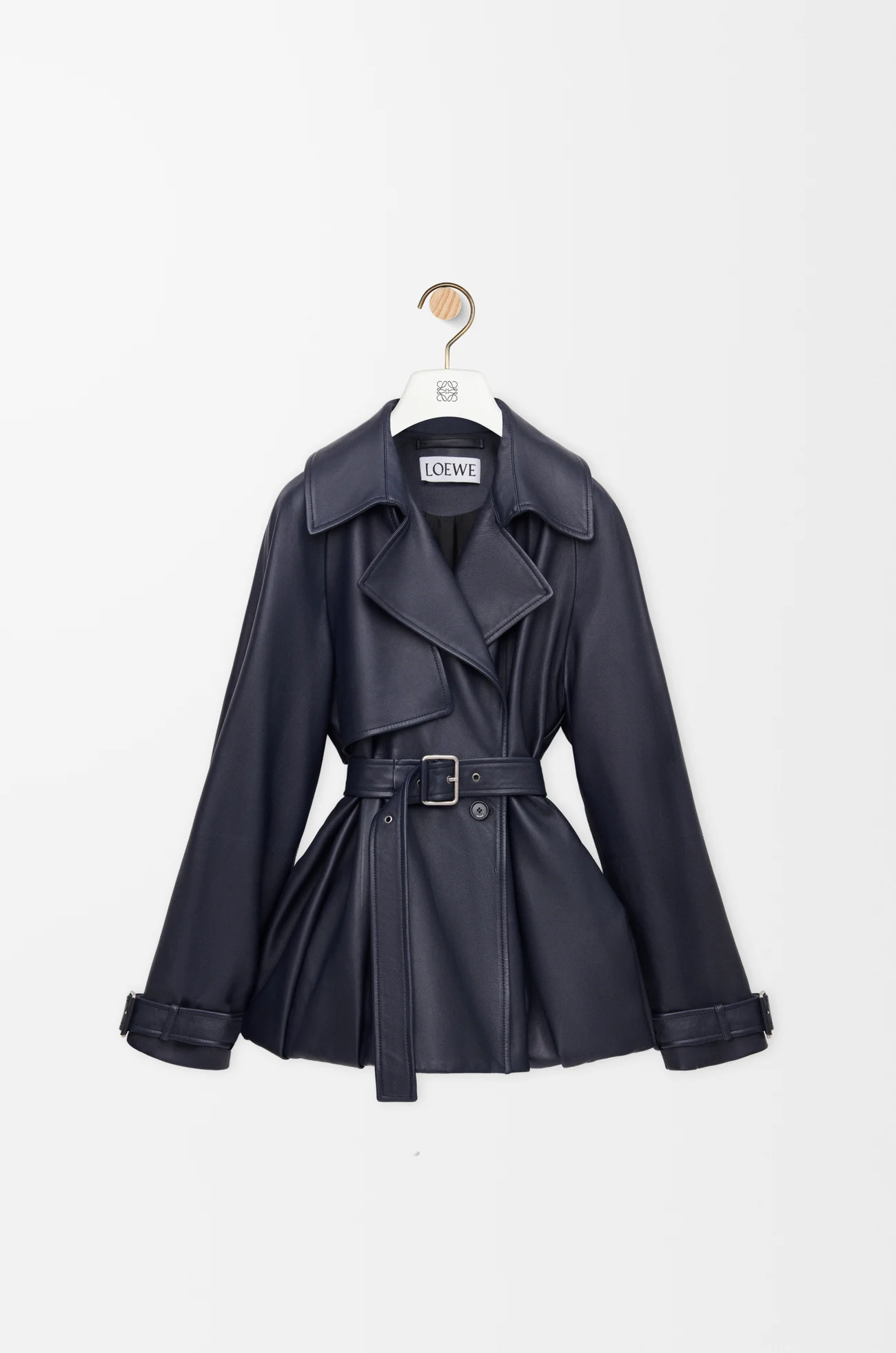 LOEWE Chaqueta en piel napa de cordero Azul Marino