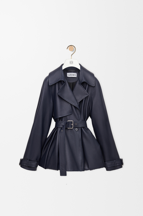 LOEWE Jacket in nappa lambskin Navy Blue