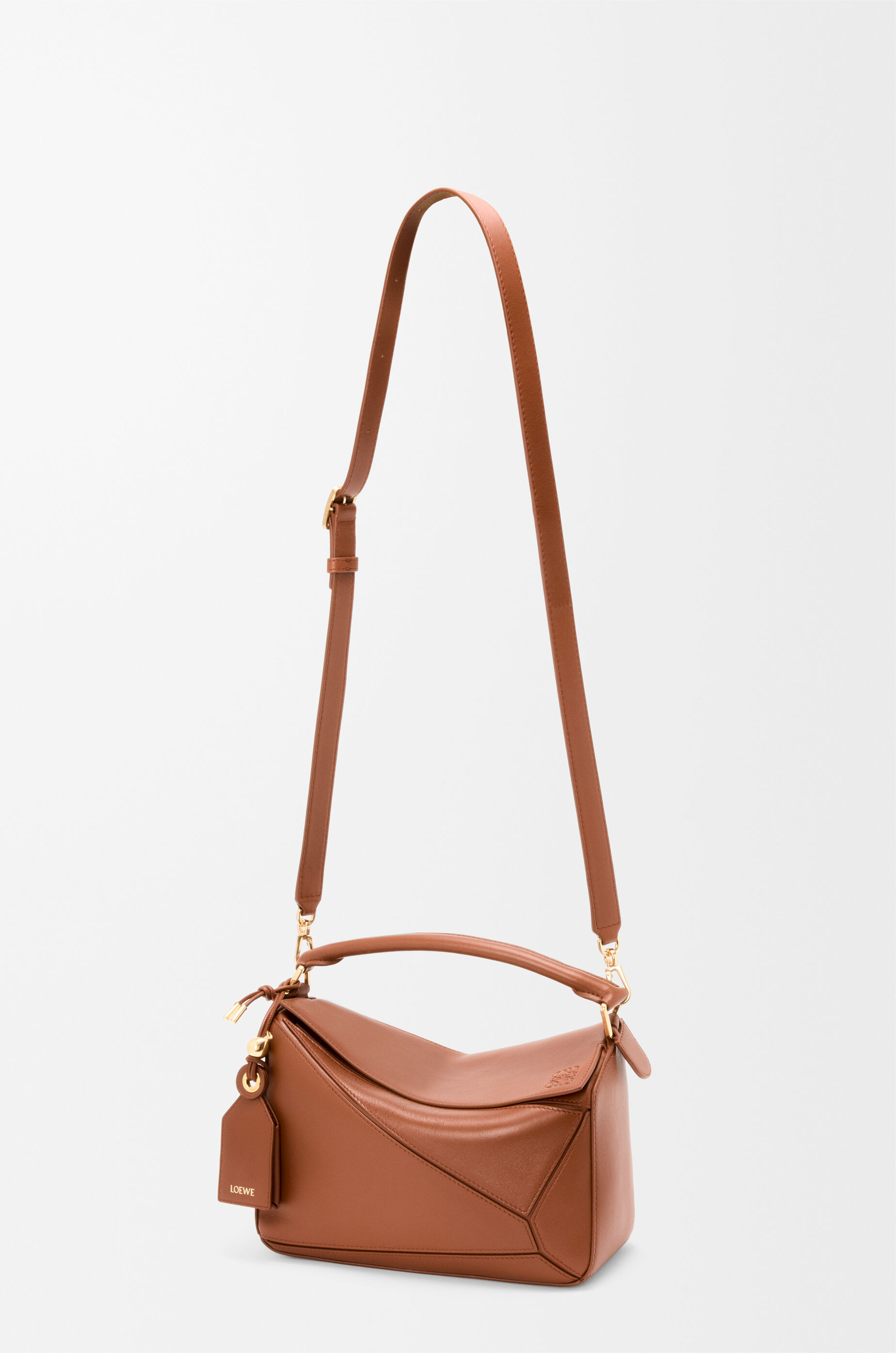 フェザーライト パズルバッグ スモール（ナパラム） ベージュ - LOEWE