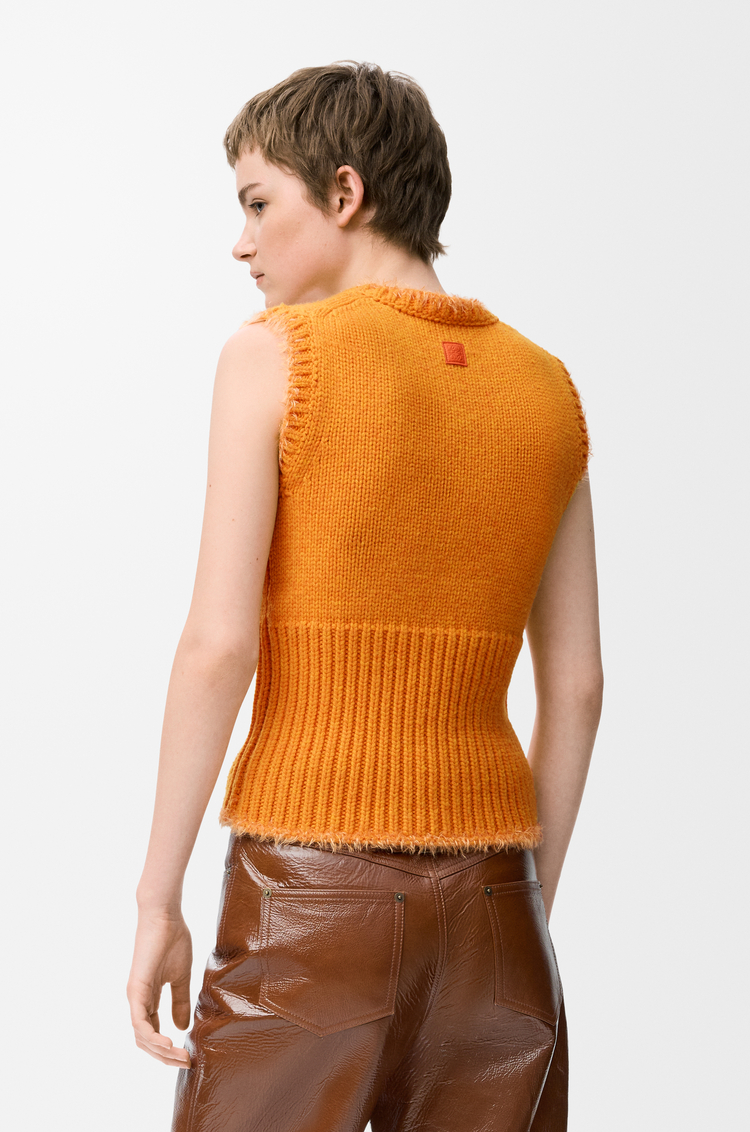 LOEWE Vest in wool Orange