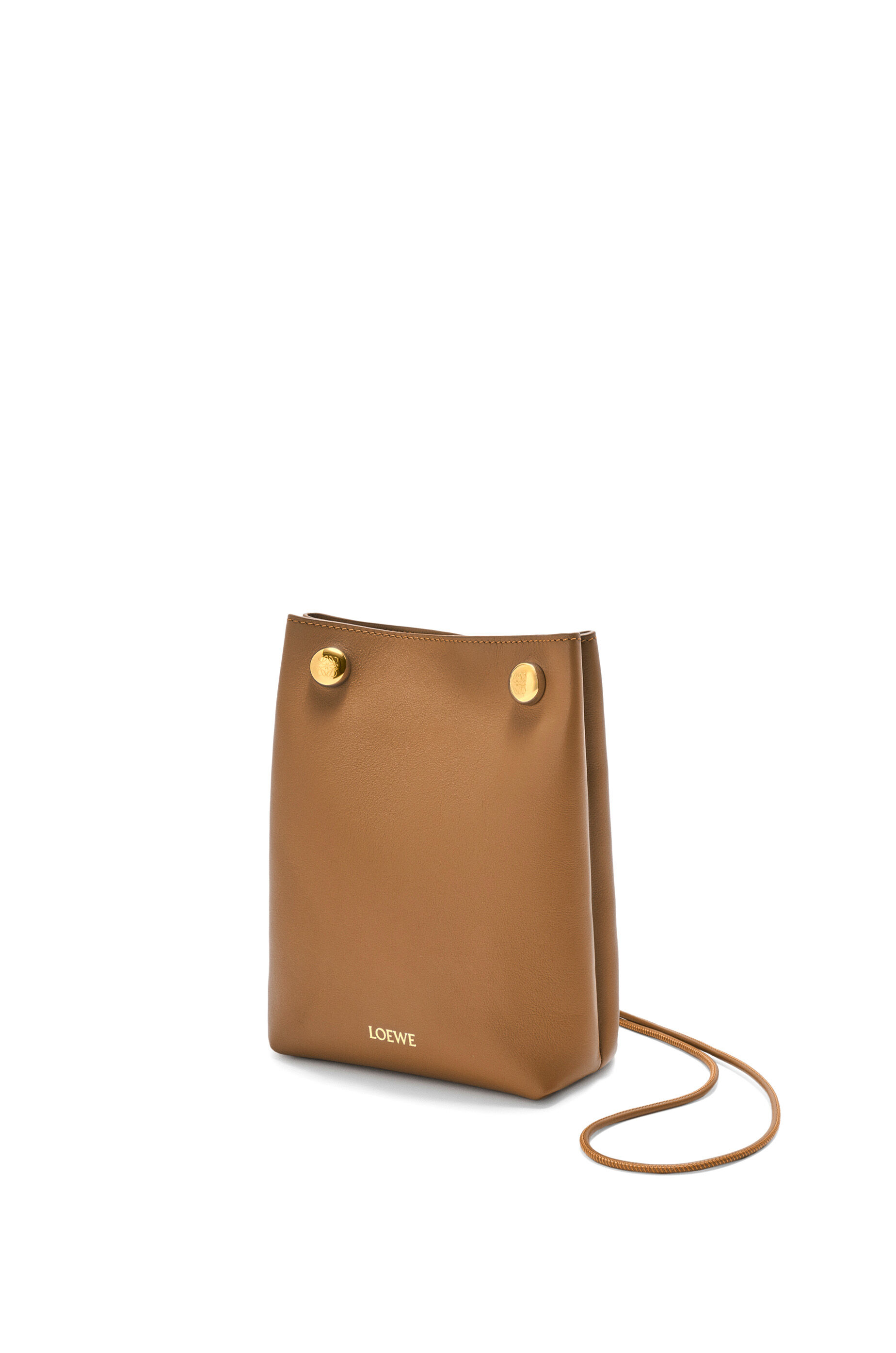 ぺブル ポーチ（スムースカーフ） オーク - LOEWE