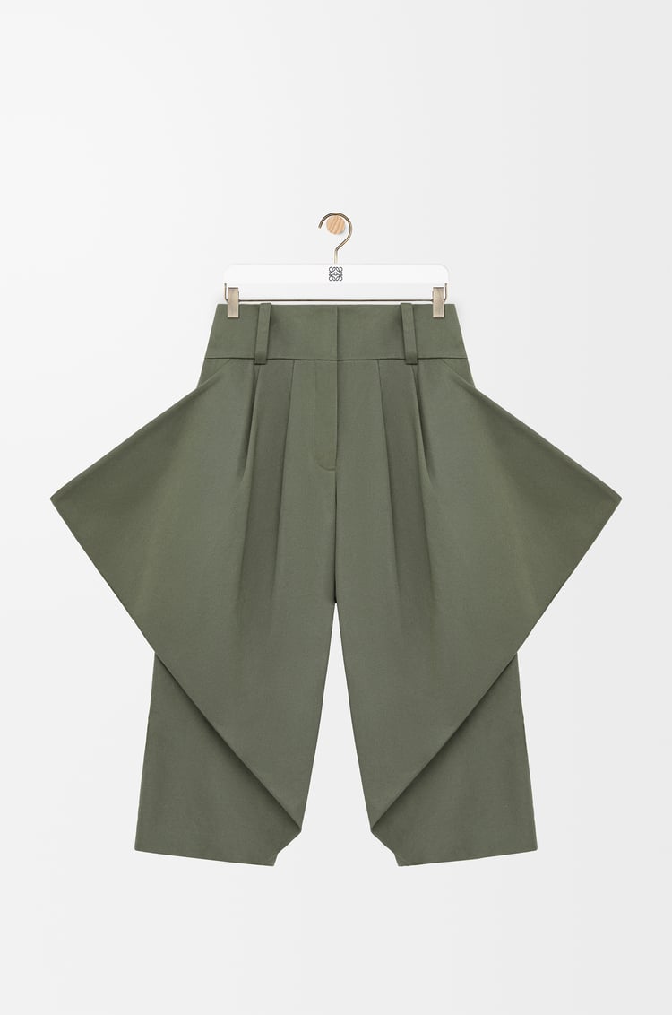 LOEWE トラウザーズ（コットン） カーキグリーン