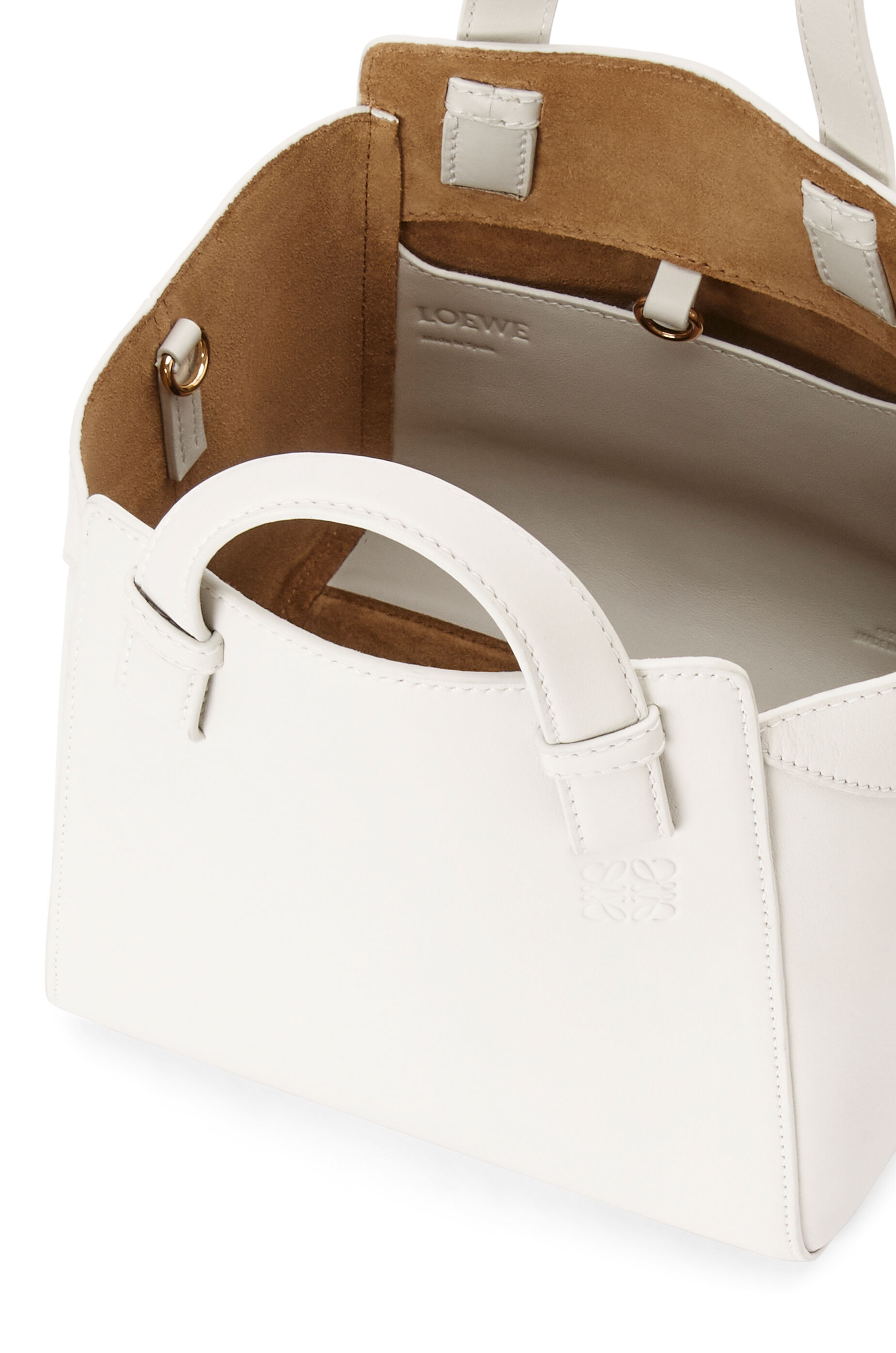 Hammock Nugget bag in nappa calfskin Soft White LOEWE