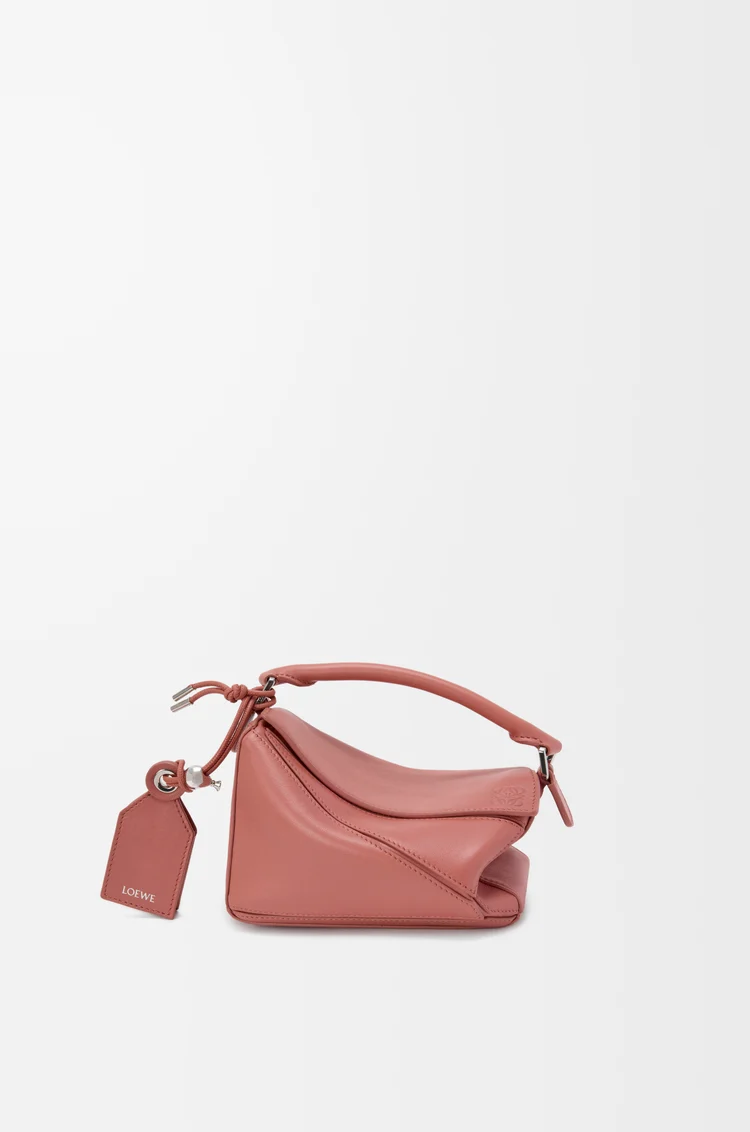 LOEWE Mini Featherlight Puzzle bag in nappa lambskin Blush
