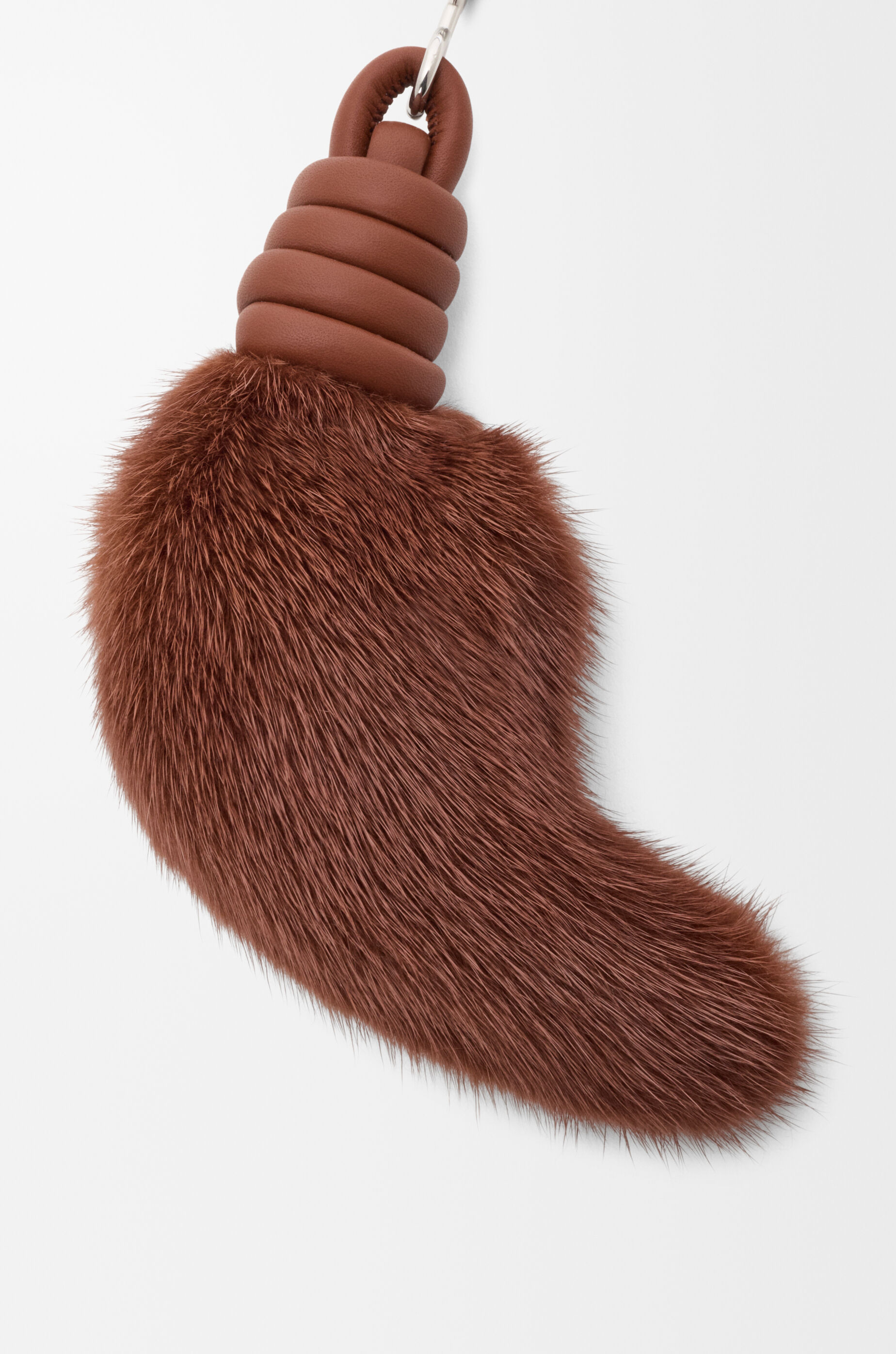 Lion tail charm in mink and calfskin Beige - LOEWE International