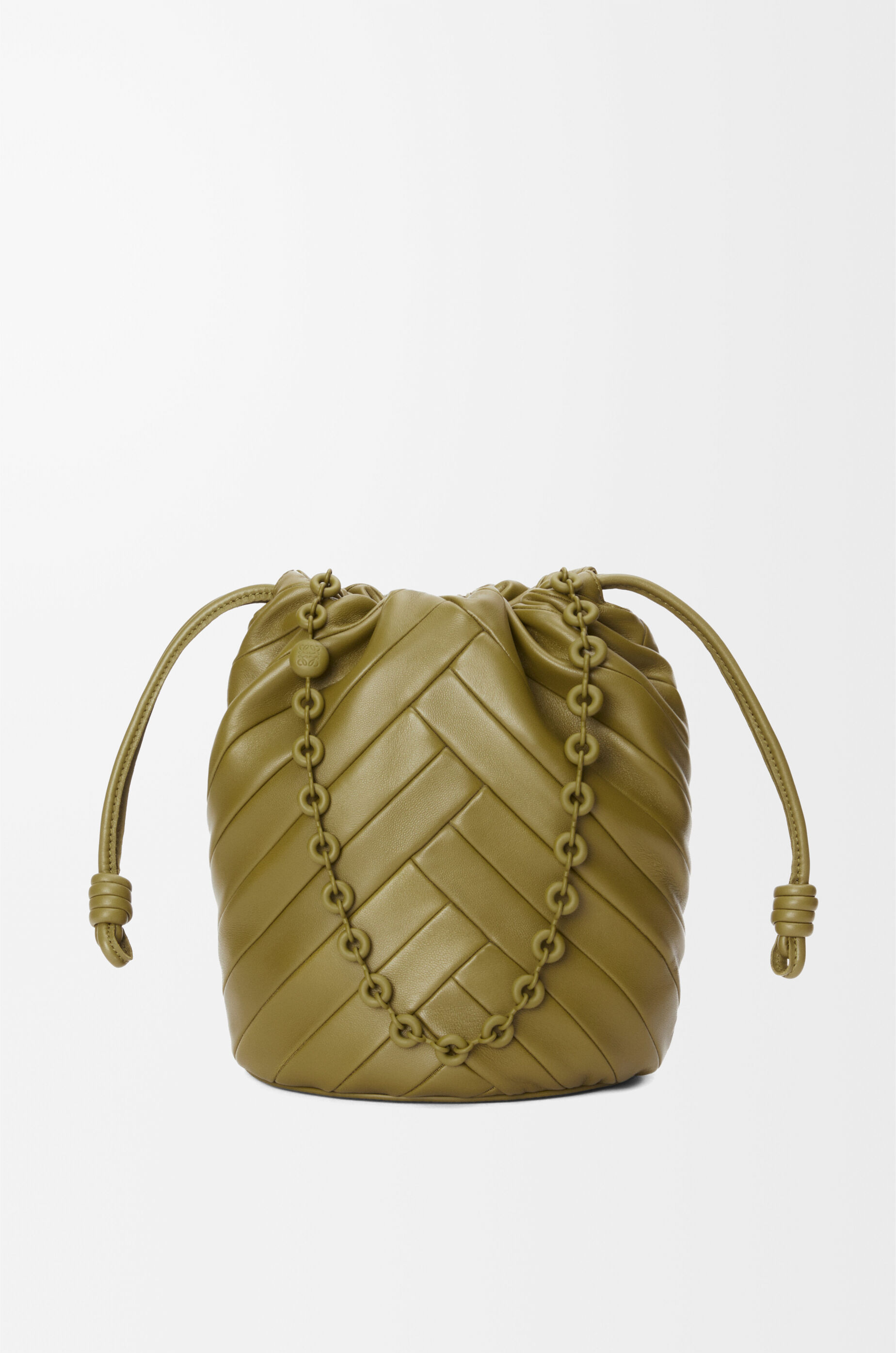 フラメンコパース バケット（メローナパラム） ホワイト - LOEWE