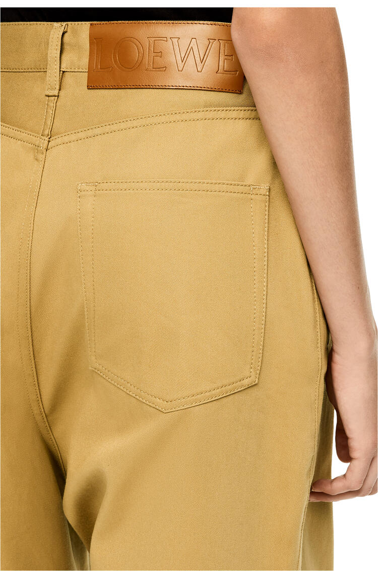 LOEWE Pantalón oversize plisado en algodón Beige pdp_rd
