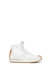 LOEWE High top flow runner in nylon and suede White
