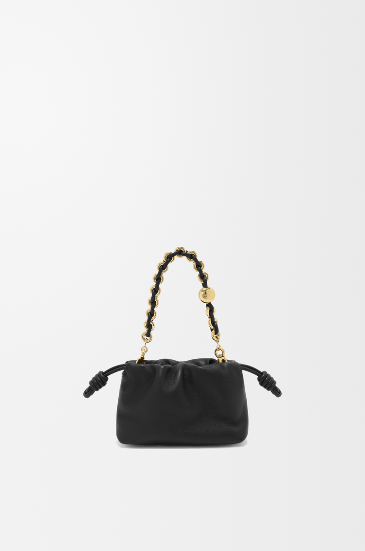 LOEWE Bolso Flamenco purse nano en piel napa de cordero suave Negro